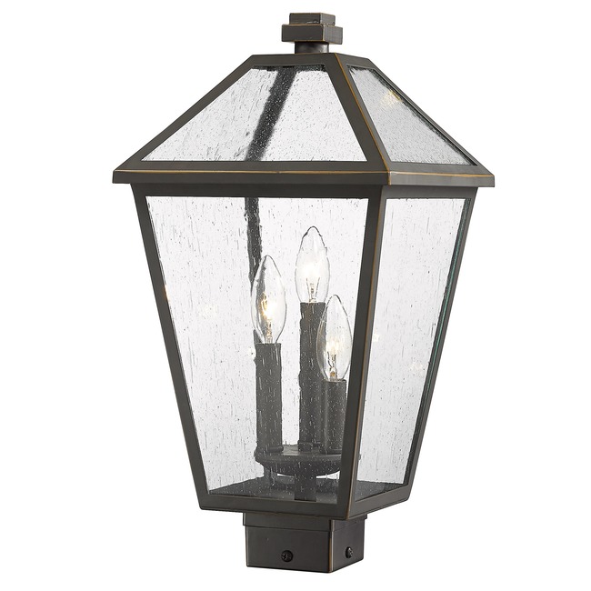 Talbot Outdoor Post Light with Square Fitter by Z-Lite