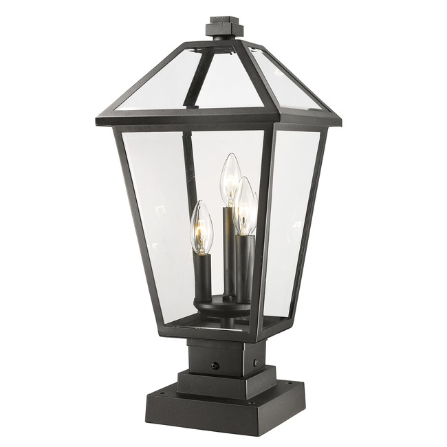 Talbot Outdoor Pier Light with Square Stepped Base by Z-Lite