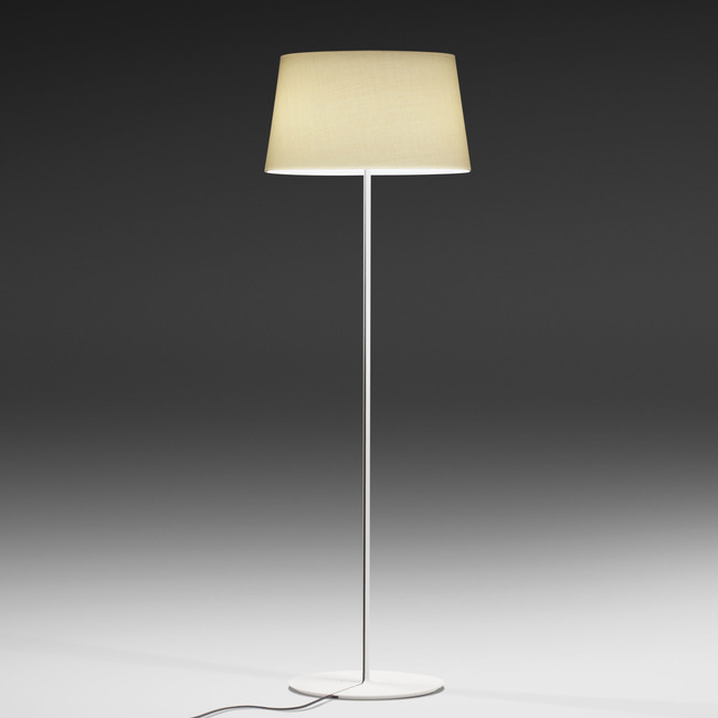 Warm Fabric Shade Floor Lamp by Vibia