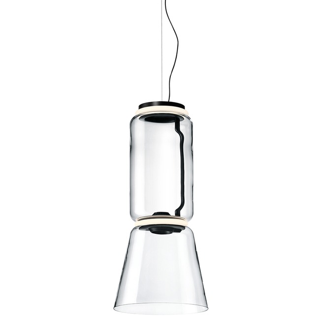Noctambule Low Cylinder Pendant with Cone by Flos Lighting