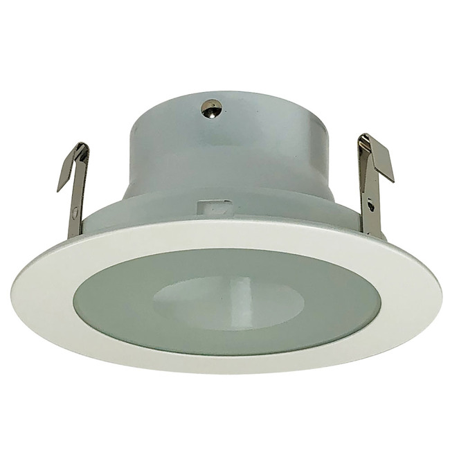 NL Series 4IN RD Flat Frost/Clear Lens Trim by Nora Lighting