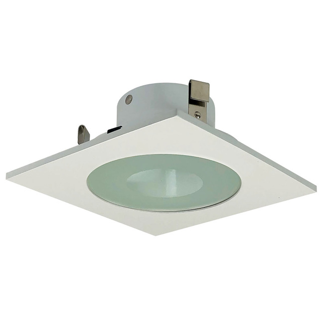 NL Series 4IN SQ Frosted/Clear Flat Lens Trim  by Nora Lighting