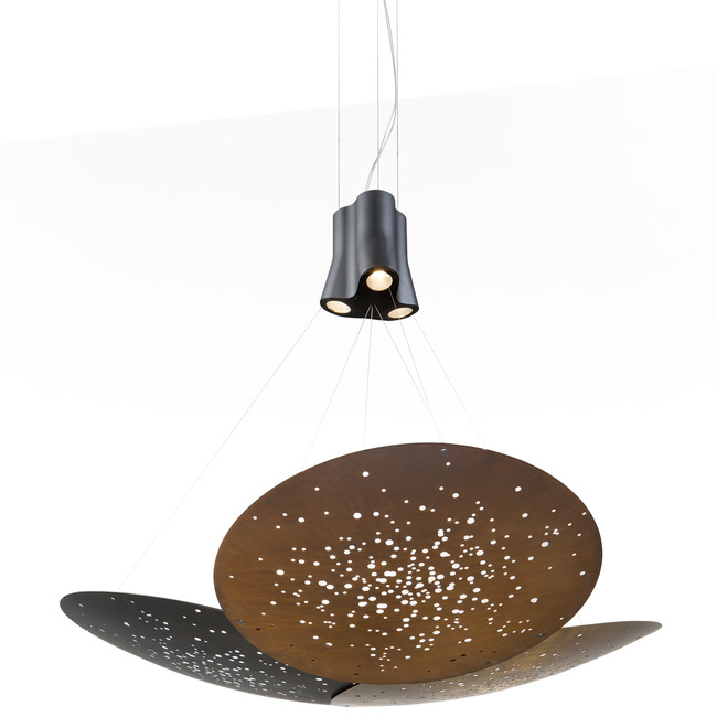 Lens Triple Pendant by Fabbian