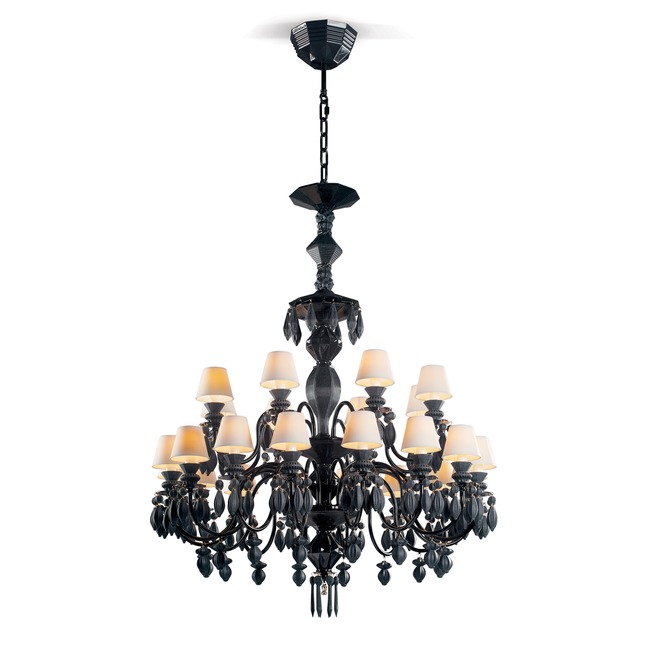 Belle De Nuit Tear Drop Chandelier by Lladro