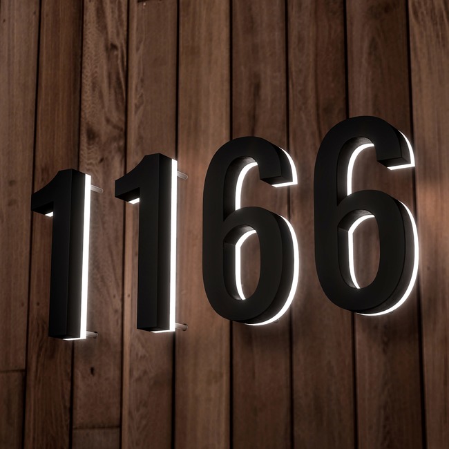 Luma Metal Illuminated Numbers / Letters by Modern Lights