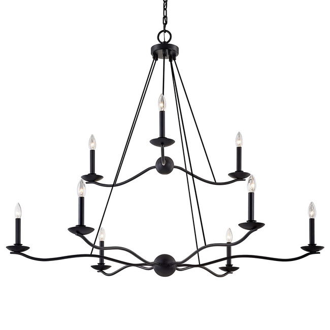 Sawyer Two Tier Chandelier by Troy Lighting