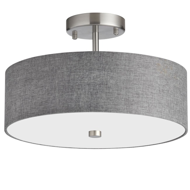 Drum Shade Semi Flush Ceiling Light by Dainolite