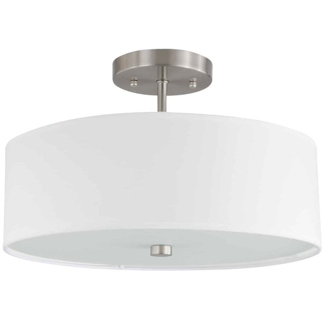 Drum Shade Semi Flush Ceiling Light by Dainolite