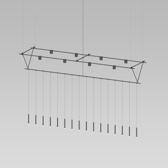 Suspenders Truss Pendant w/ Pendants and Direct Cylinders by SONNEMAN - A Way of Light