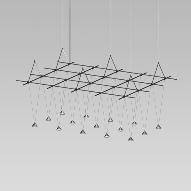 Suspenders 96X72 Truss Gridscape w/V-Line Cone Luminaires by SONNEMAN - A Way of Light