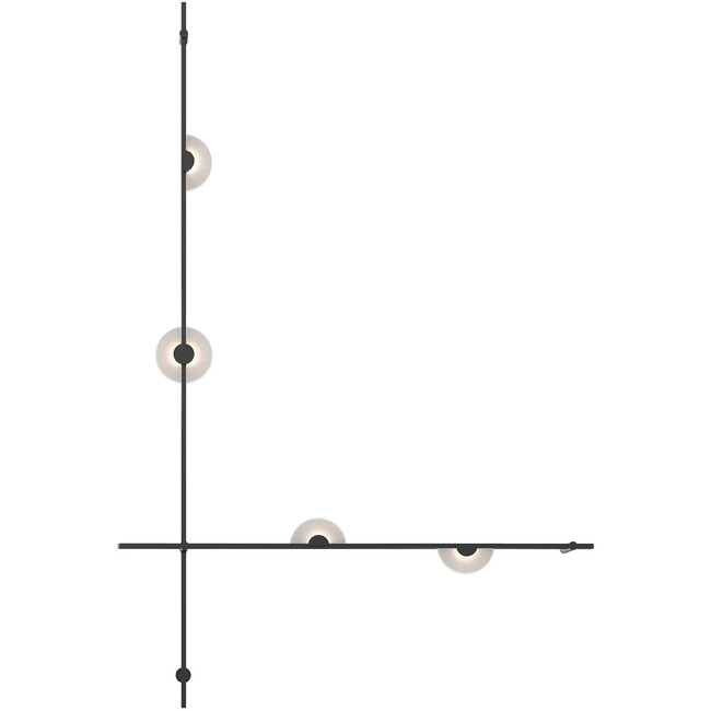 Suspenders 2-Bar Wall / Ceiling Light with Mezzaluna by SONNEMAN - A Way of Light