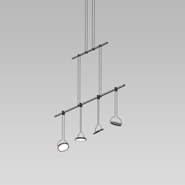 Suspenders Linear Pendant with Light Guide Disk Luminaires by SONNEMAN - A Way of Light