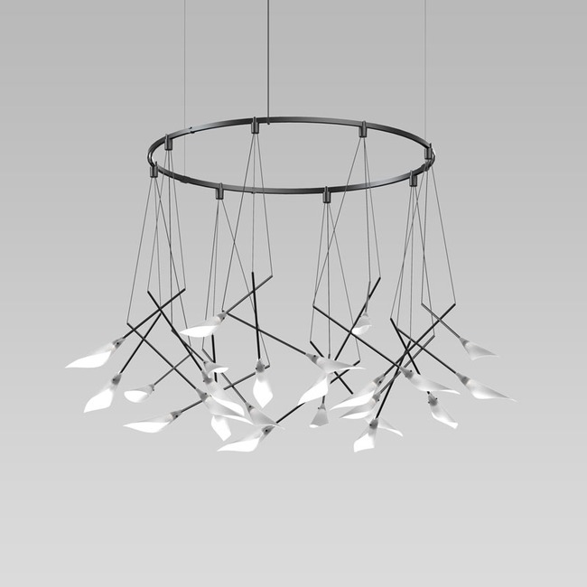Suspenders Ring Chandelier with Calla Luminaires by SONNEMAN - A Way of Light