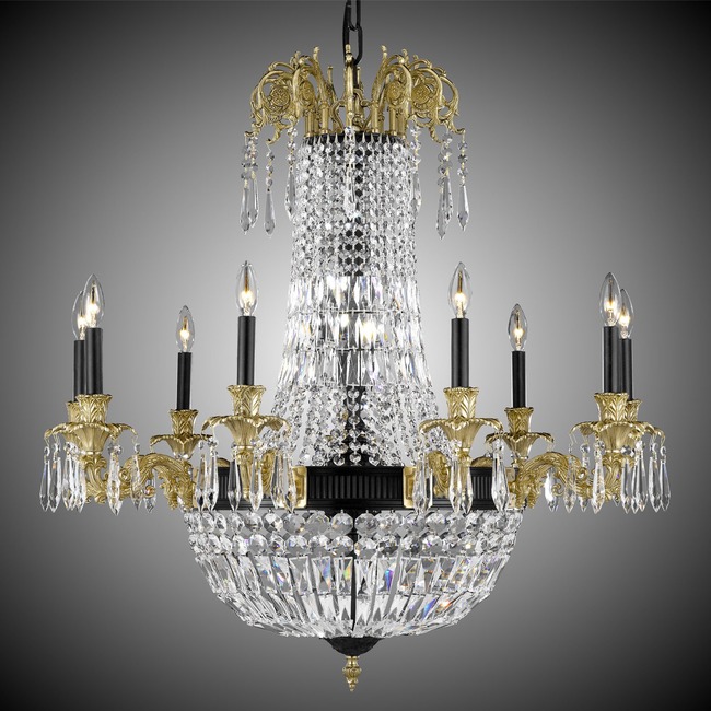 Finisterra Chandelier by American Brass & Crystal