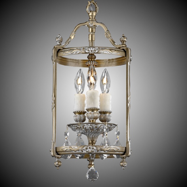 Lantern Round Pendant by American Brass & Crystal