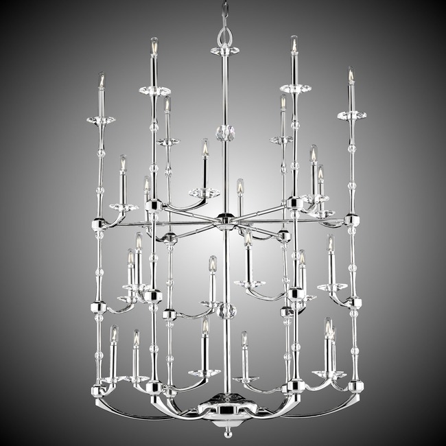 Kensington Three Tier Chandelier by American Brass & Crystal