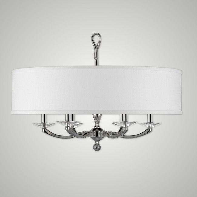 Kensington Shaded Chandelier by American Brass & Crystal