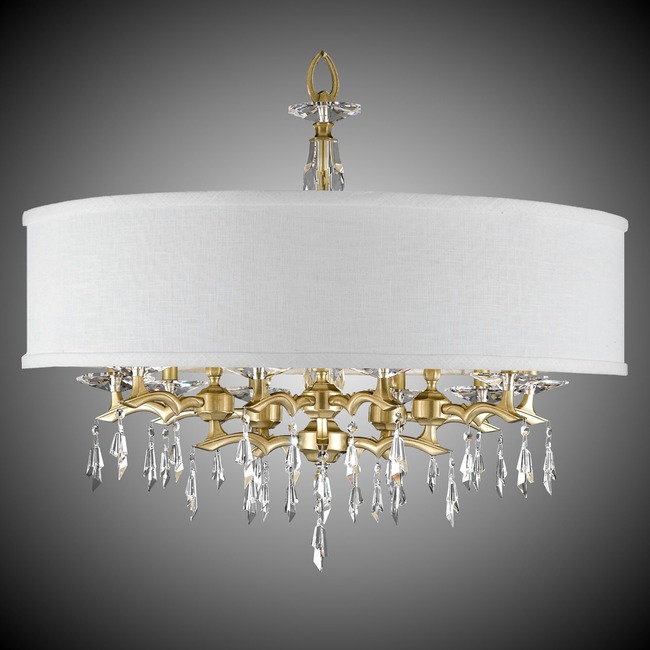 Kaya 10 Light Chandelier by American Brass & Crystal