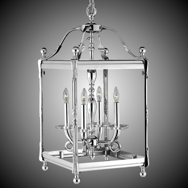 Lantern Square Pendant by American Brass & Crystal