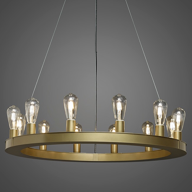 Radius Bare Round Chandelier by UltraLights