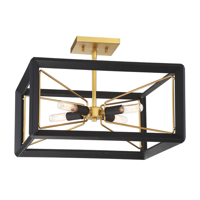 Sable Point Semi Flush Ceiling Light by Metropolitan Lighting