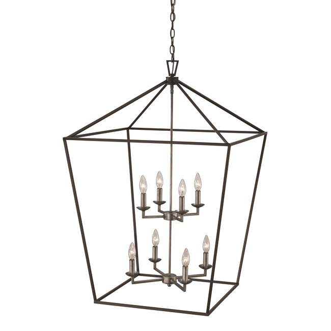 Tapered Lantern Foyer Pendant by Trans Globe