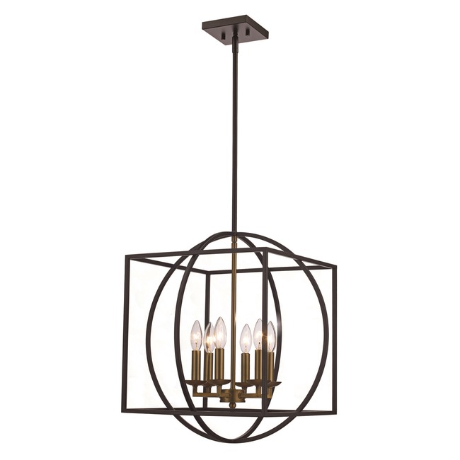 Geometric Cage Pendant by Trans Globe