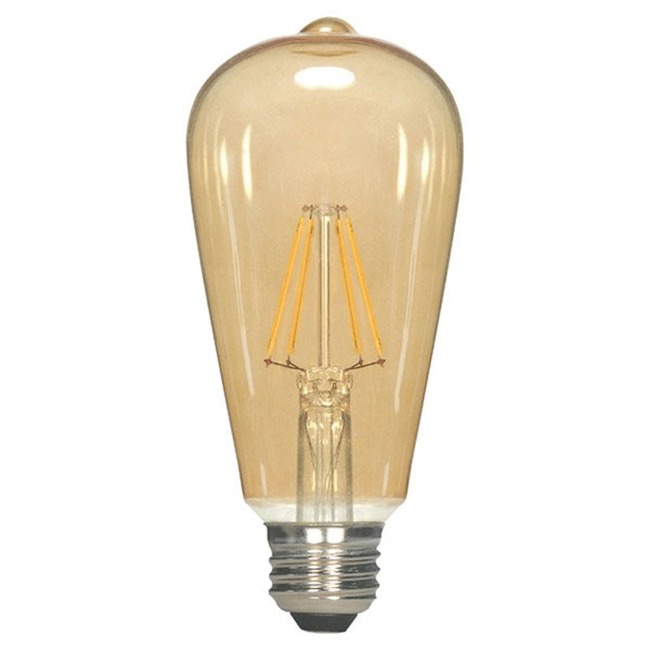 ST19 Filament Med Base 2.5W 120V 2000K 80CRI Amber 2-PACK by Satco