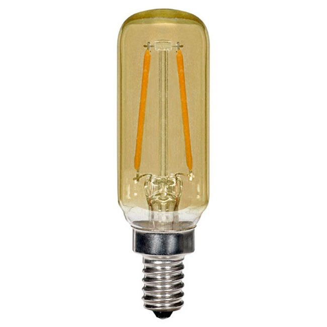 T6 Candelabra Base 2.5W 120V 2000K Amber 2-PACK by Satco