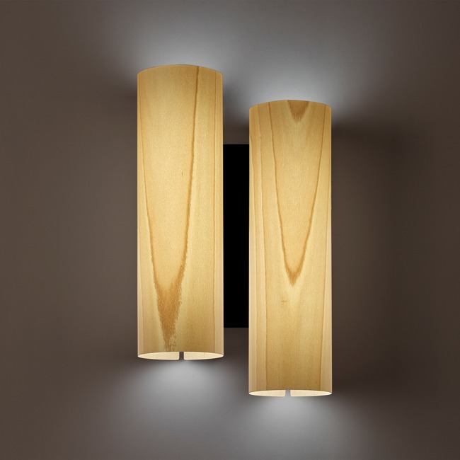 Black Note Duplet Wall Sconce by LZF