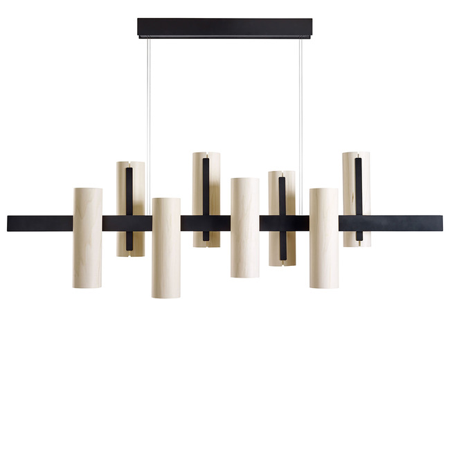 Black Note Keys Linear Pendant by LZF