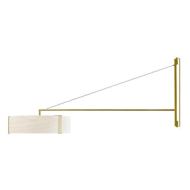 Thesis Swing Arm Plug-in Wall Sconce by LZF