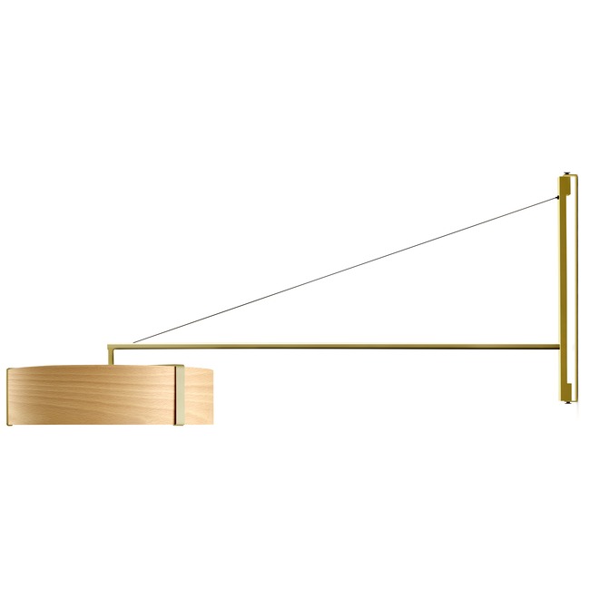 Thesis Swing Arm Plug-in Wall Sconce by LZF