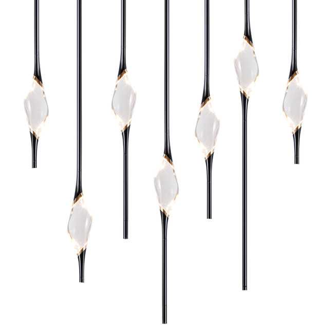 Il Pezzo 12 Staggered Long Chandelier by Il Pezzo Mancante