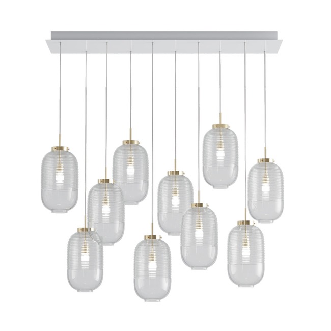 Lantern Linear Multi Light Chandelier by Bomma