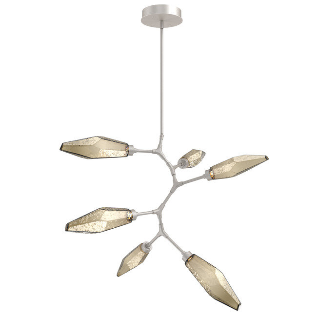 Rock Crystal Modern Vine Chandelier by Hammerton Studio