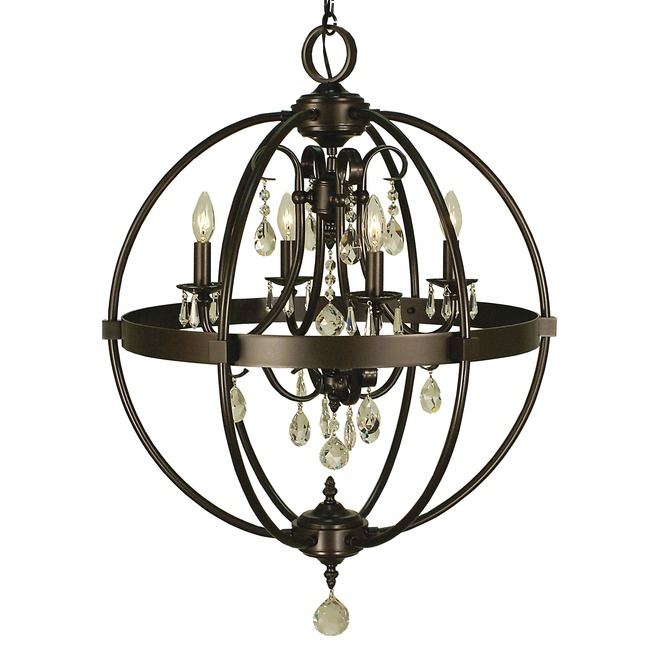 Compass Orb Chandelier by Framburg