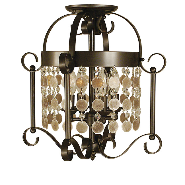 Naomi Regal Semi Flush Ceiling Light by Framburg
