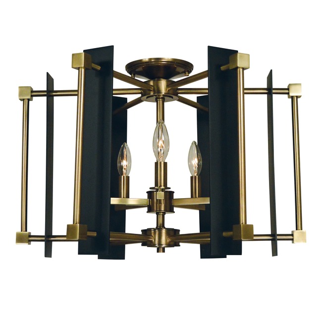 Louvre Semi Flush Ceiling Light by Framburg