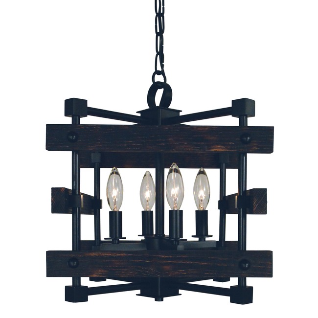 Rustic Chic Convertible Chandelier by Framburg