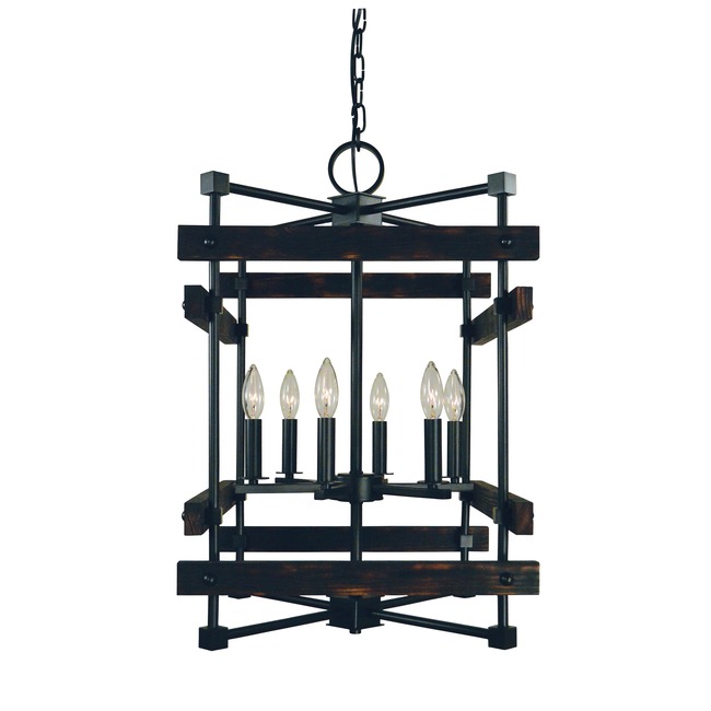 Rustic Chic Box Chandelier by Framburg