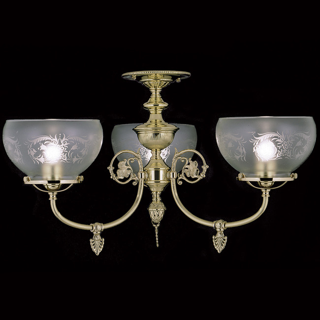 Chancery Triple Semi Flush Ceiling Light by Framburg