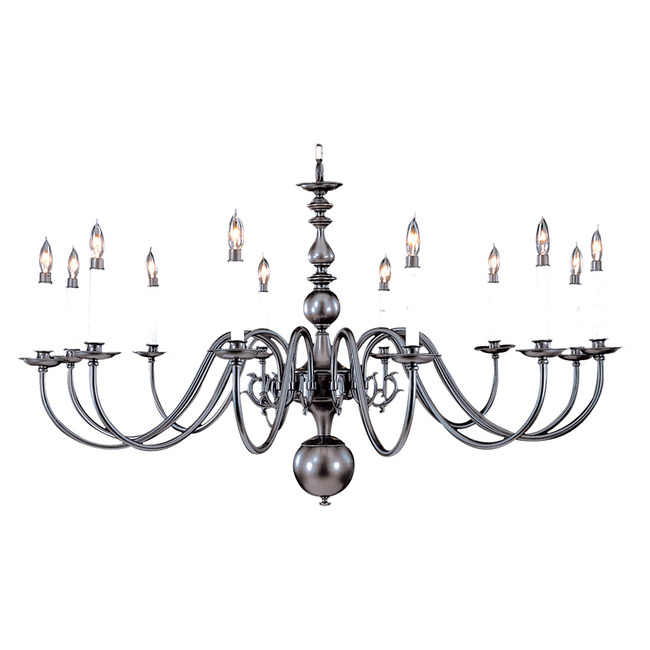 Jamestown 12-Light Foyer Chandelier by Framburg