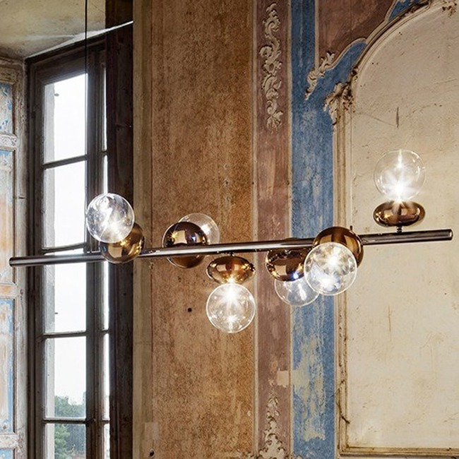 Unica Linear Chandelier by Fisionarte