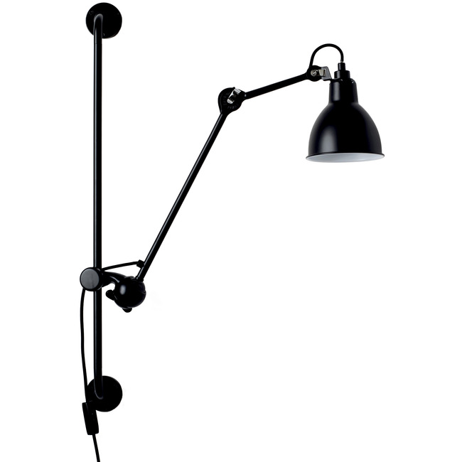 Lampe Gras N210 Round Shade Plug-In Bar Wall Sconce by DCWEditions