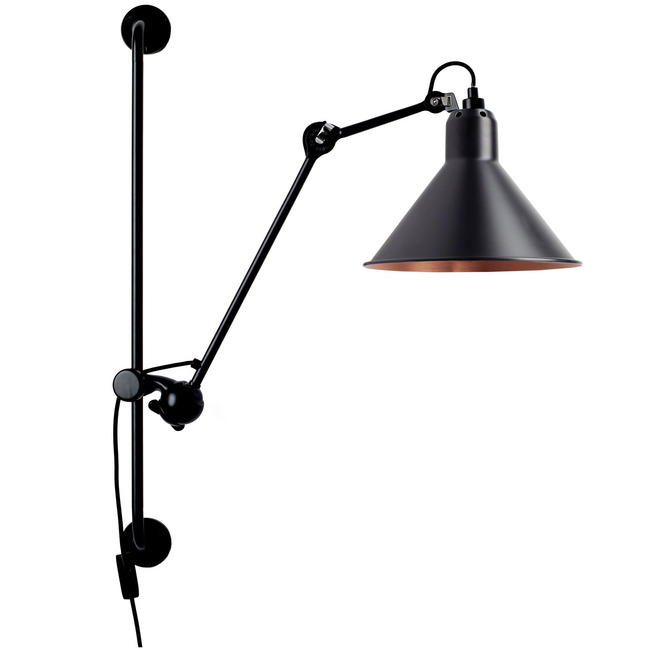 Lampe Gras N210 Conic Shade Plug-In Bar Wall Sconce by DCWEditions