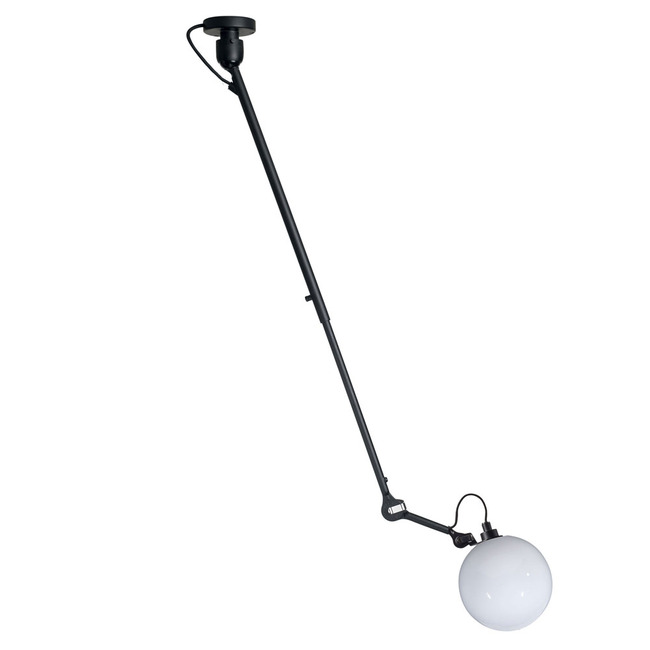 Lampe Gras N302 Long Arm Glass Ball Semi Flush Pendant by DCW Editions