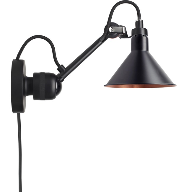 Lampe Gras N304 Plug-in Conic Wall Sconce by DCWEditions