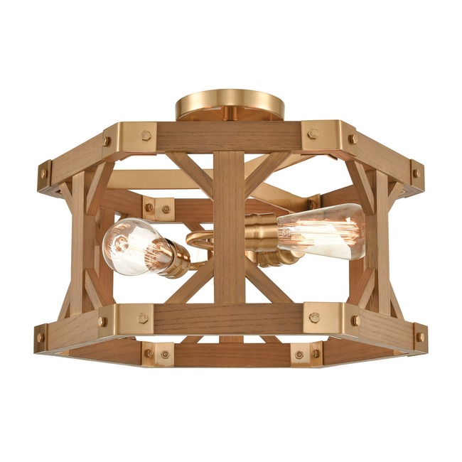 Structure Semi Flush Ceiling Light by Elk Home