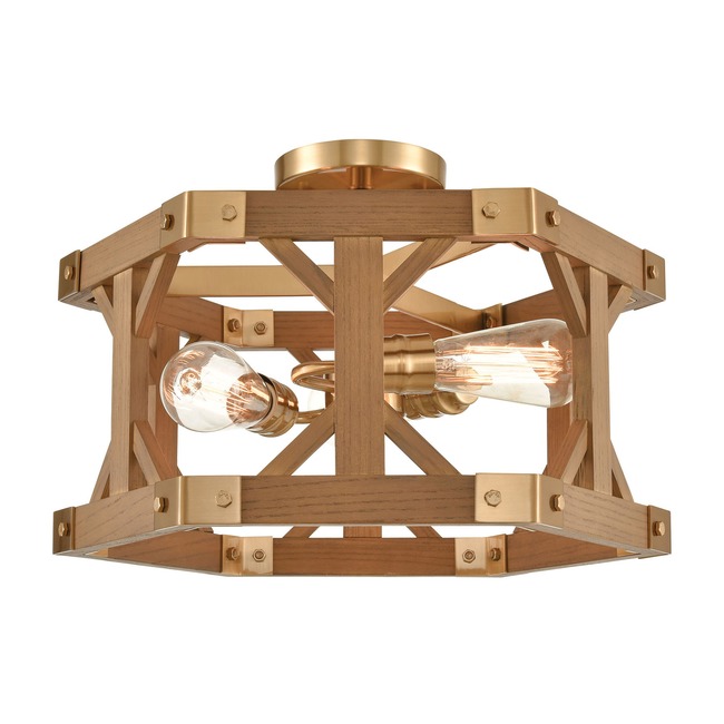 Structure Semi Flush Ceiling Light by Elk Home